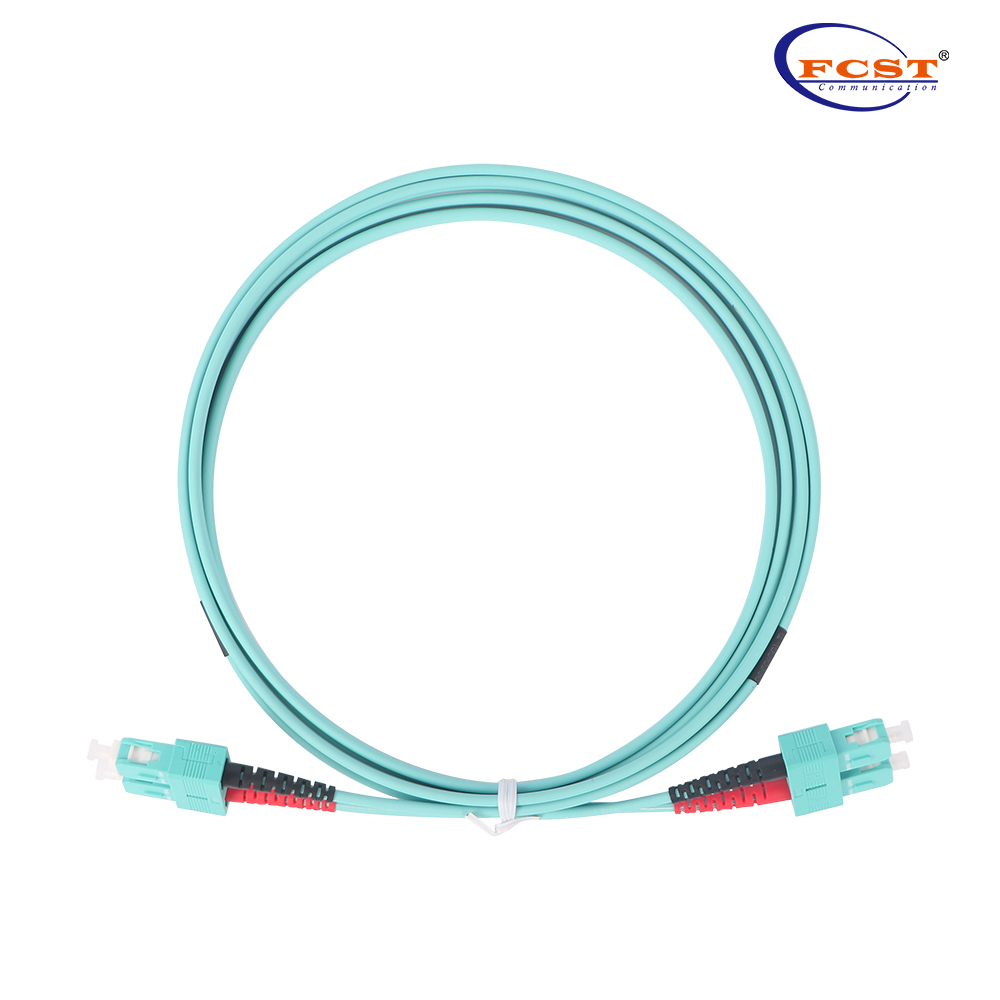 SCUPC-SCUPC Duplex OM3 MM 2m PVC 2.0mm Fiber Optic Patch Cable