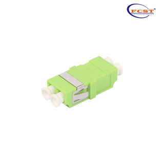 LCUPC To LCUPC Duplex OM5 Plastic Fiber Optic Adapter