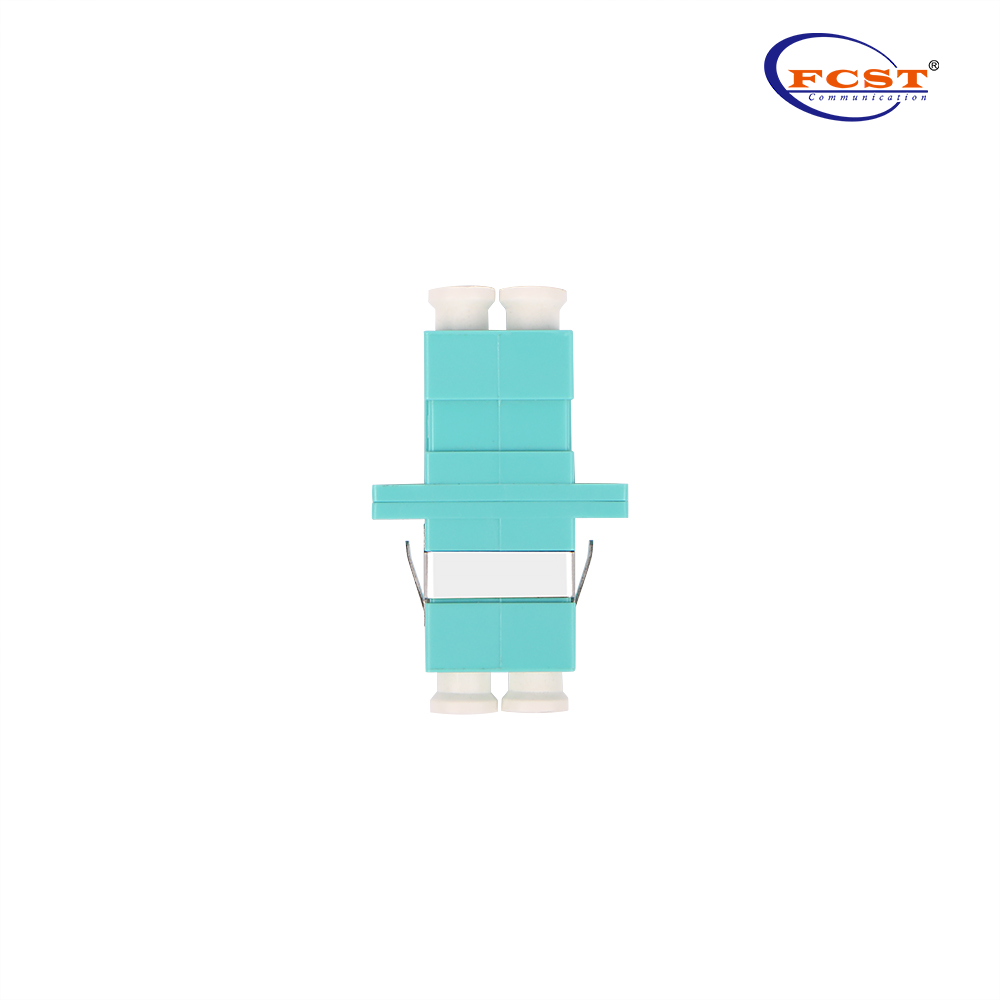 LCUPC To LCUPC Duplex OM3 Plastic Fiber Optic Adapter